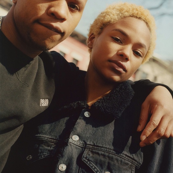 AGOLDE x A$AP FERG Sherpa Jean Jacket in Timeout - Picture 2 of 7